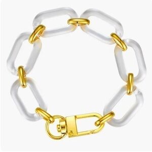 Transparent Resin Link Bracelet